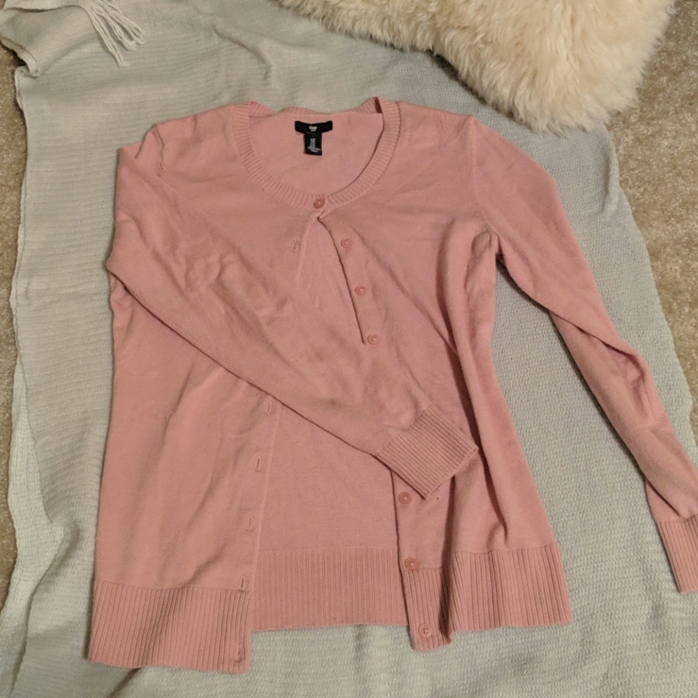 Pink cardigan
